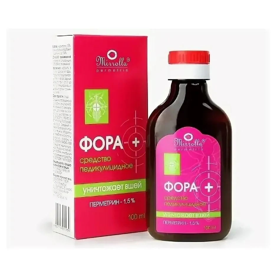 Средство педикулицидное Мирролла фора+ перметрин 1,5% 100мл №1