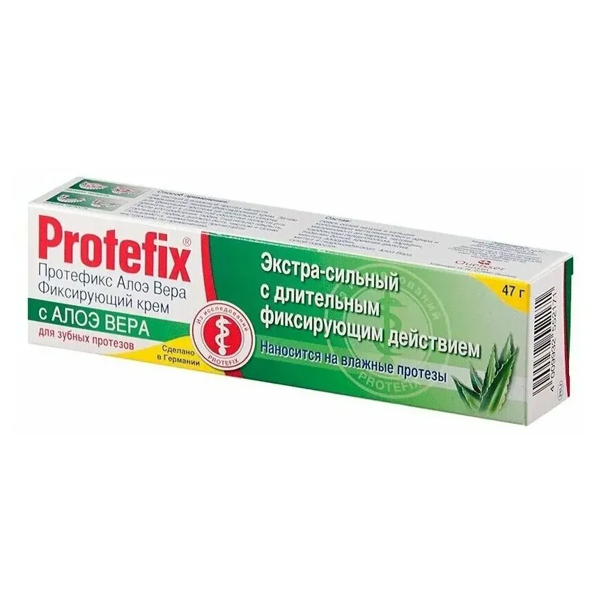 Протефикс крем фиксирующий д/зубных протезов экстра-сильный алоэ вера 40мл