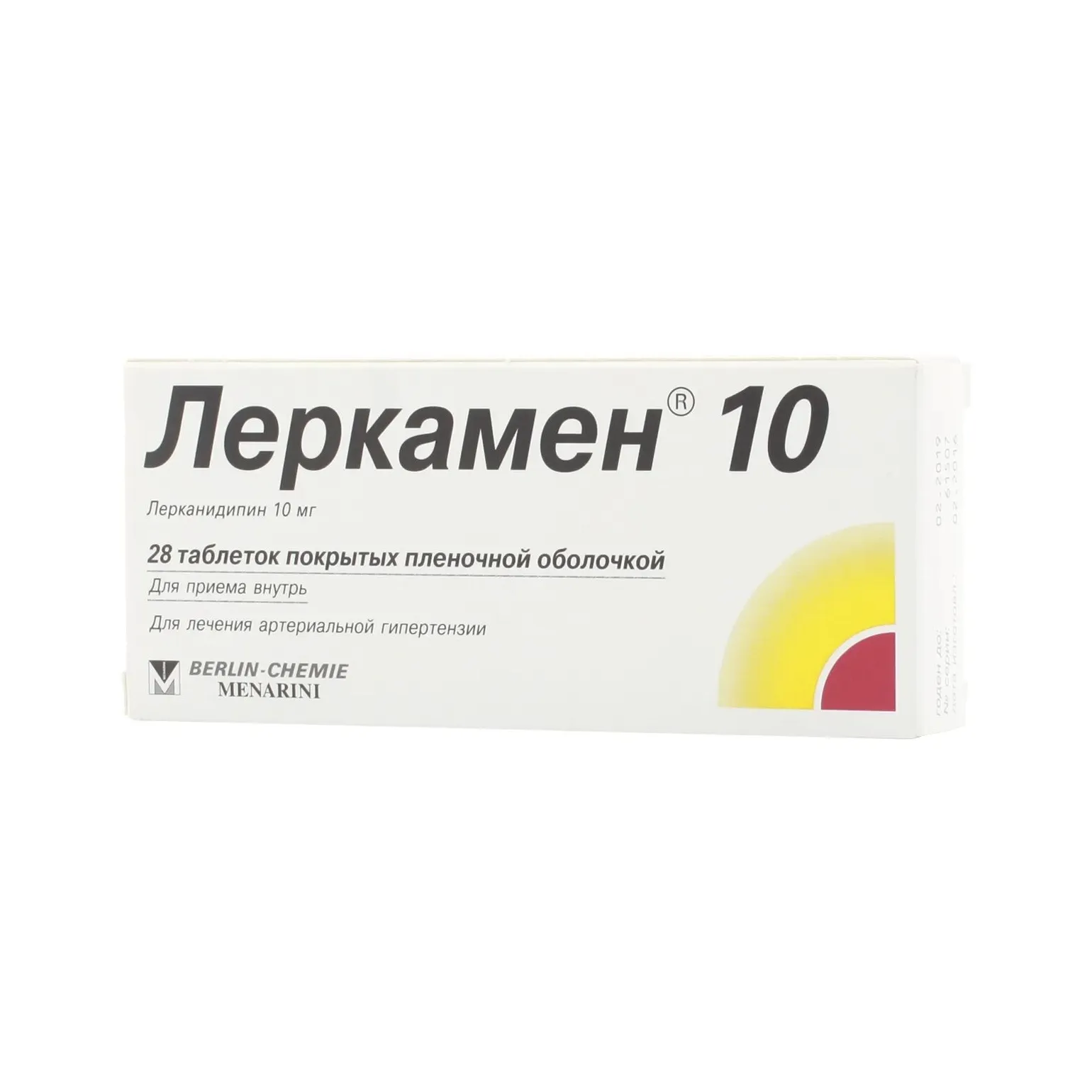 Леркамен 10 таб. п.п.о. 10мг №28