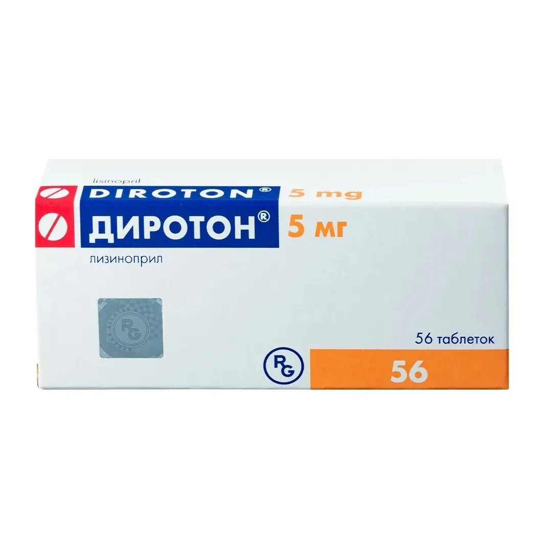 Диротон таб. 5мг №56