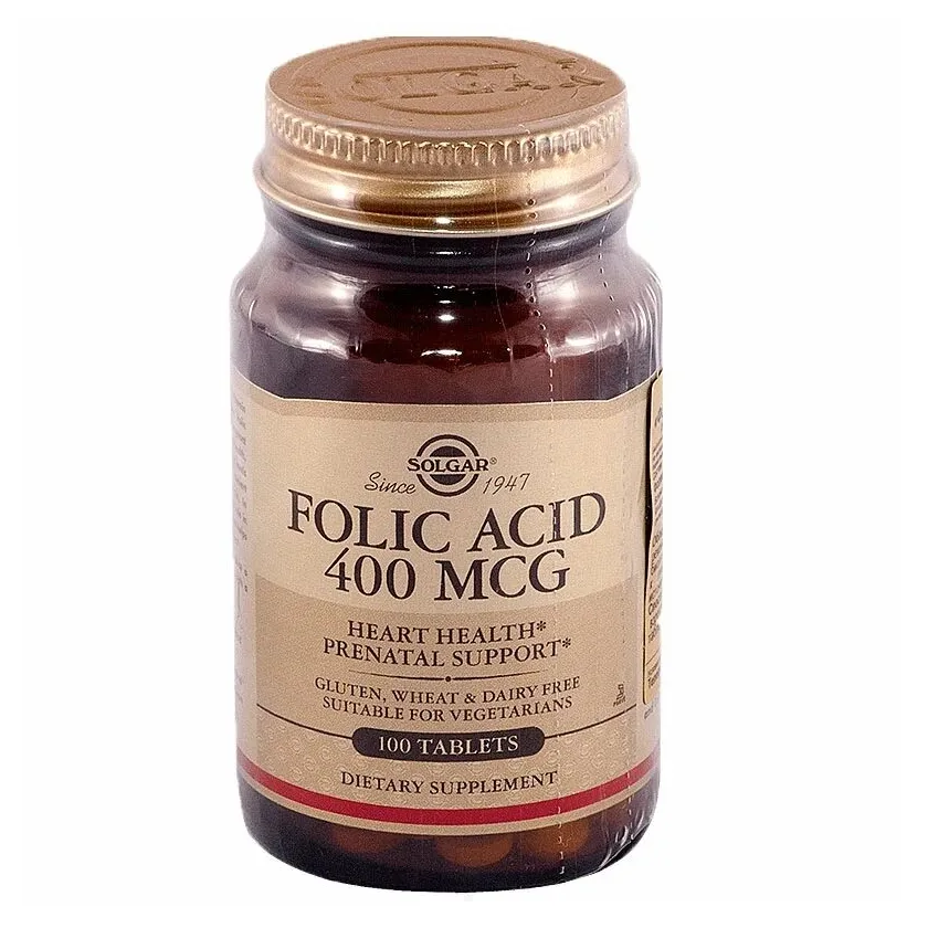 Солгар фолиевая кислота таб. №100