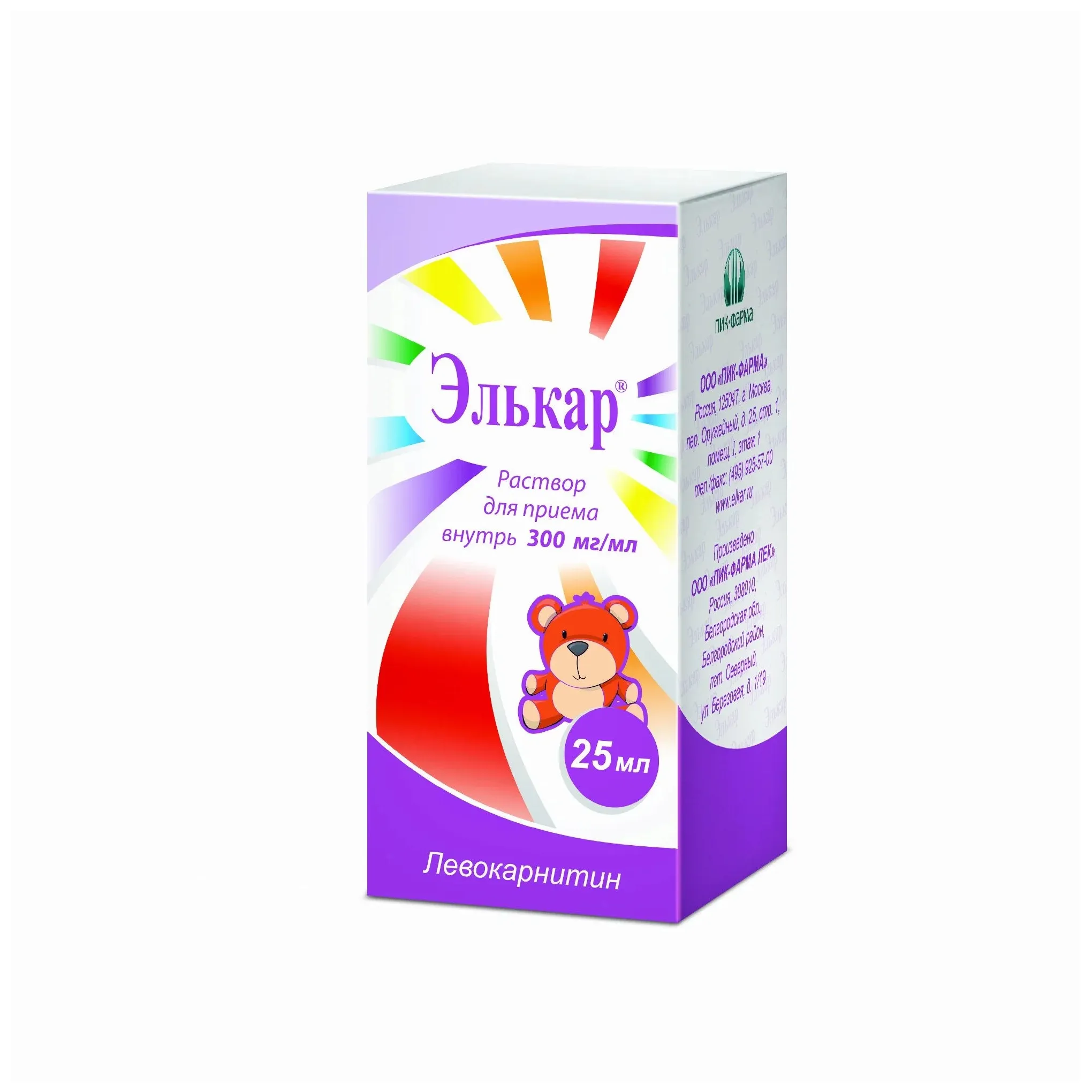 Элькар р-р внутр 300мг/мл 25мл №1