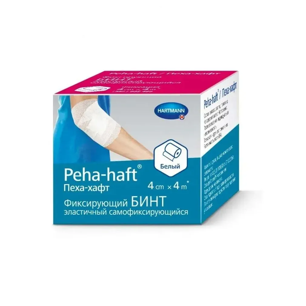 Бинт Пеха-хафт самофиксир когезивный 4мх4см белый №1  (9324832)