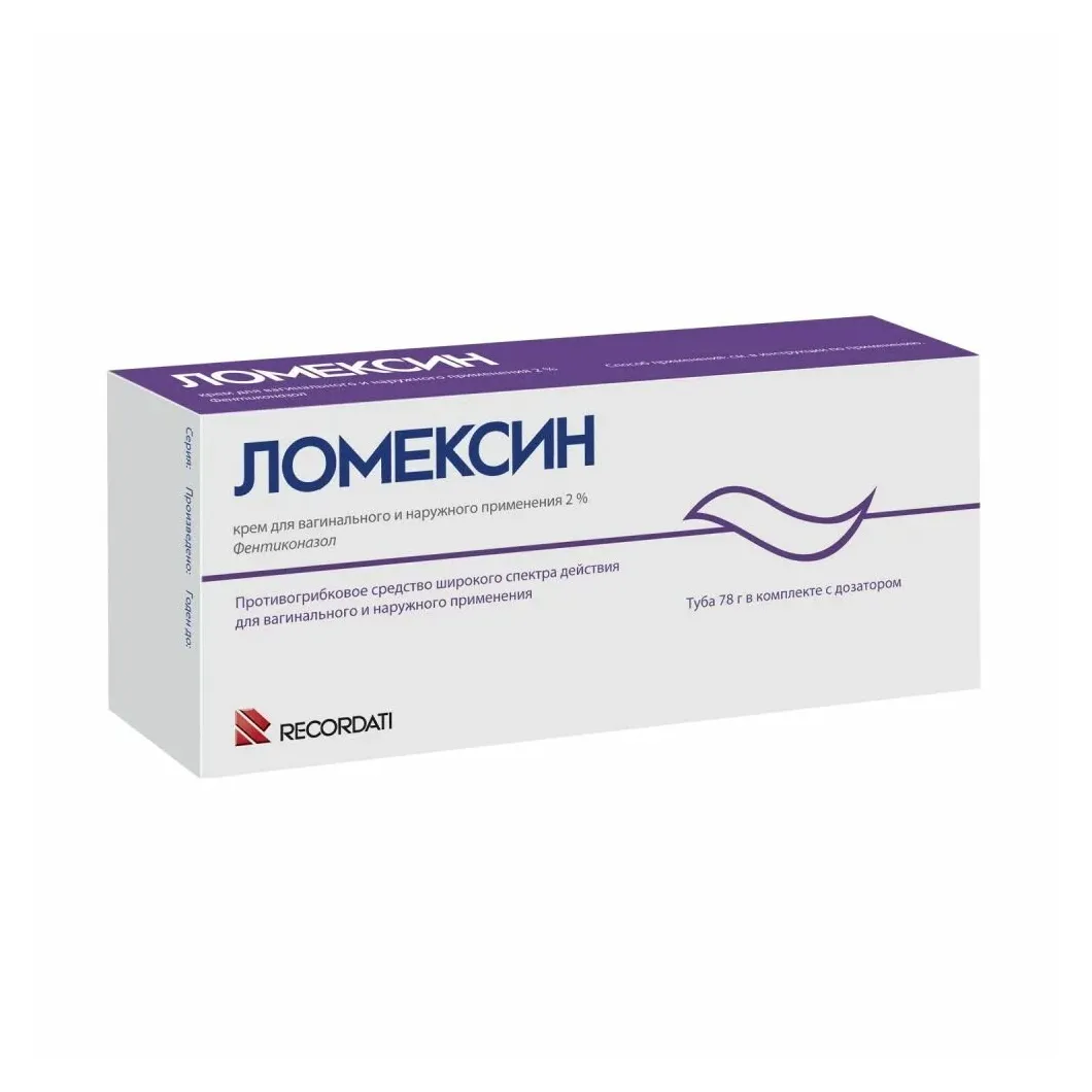 Ломексин крем ваг. 2% 78г №1