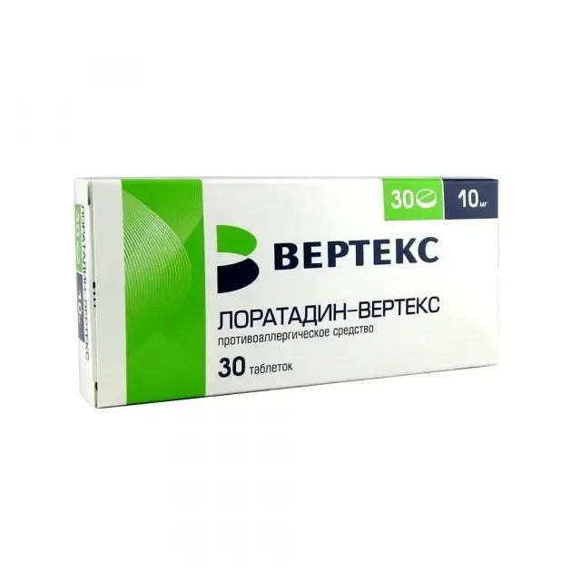 Лоратадин-Вертекс таб. 10мг №30