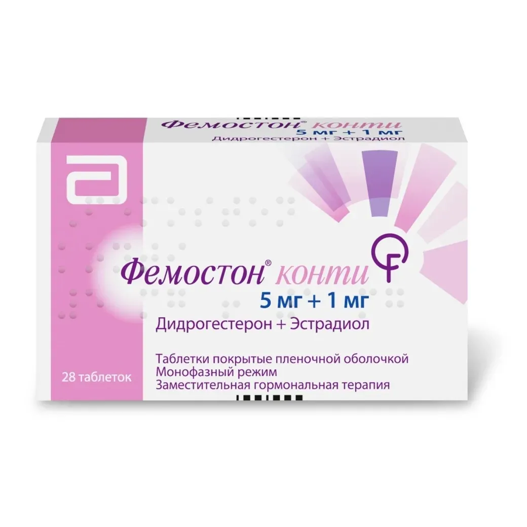 Фемостон конти таб. п.п.о. 5мг+1мг №28