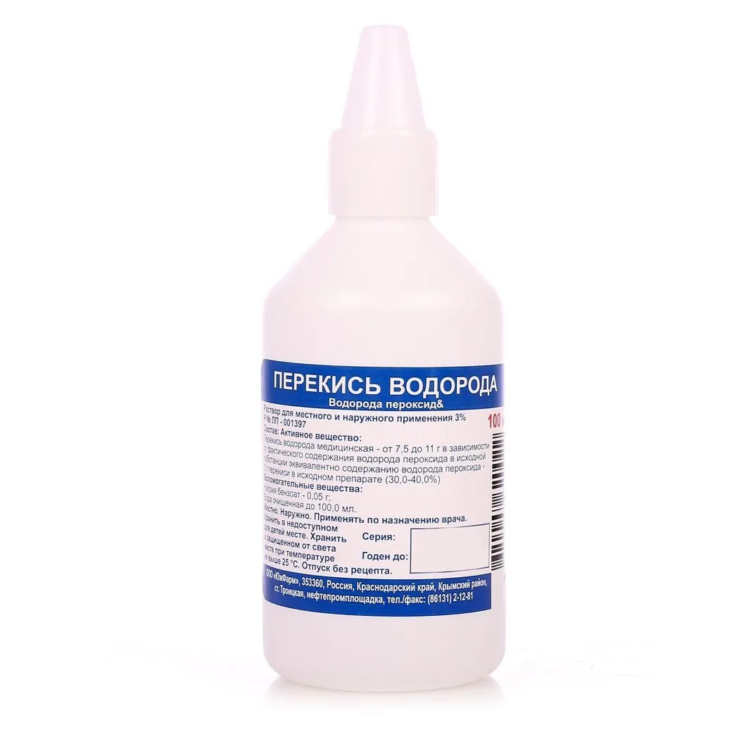 Перекись водорода р-р 3% 100мл №1
