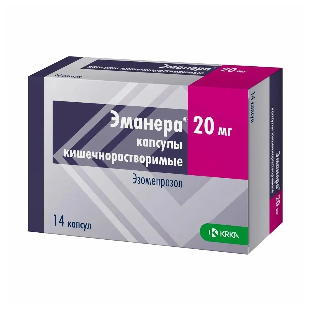 Эманера капс. кш/раств 20мг №14