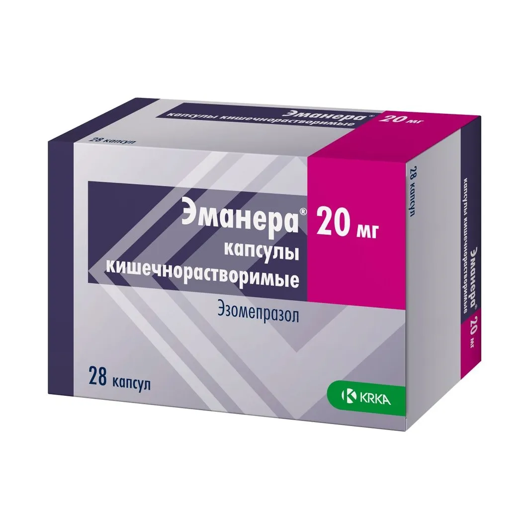 Эманера капс. кш/раств 20мг №28