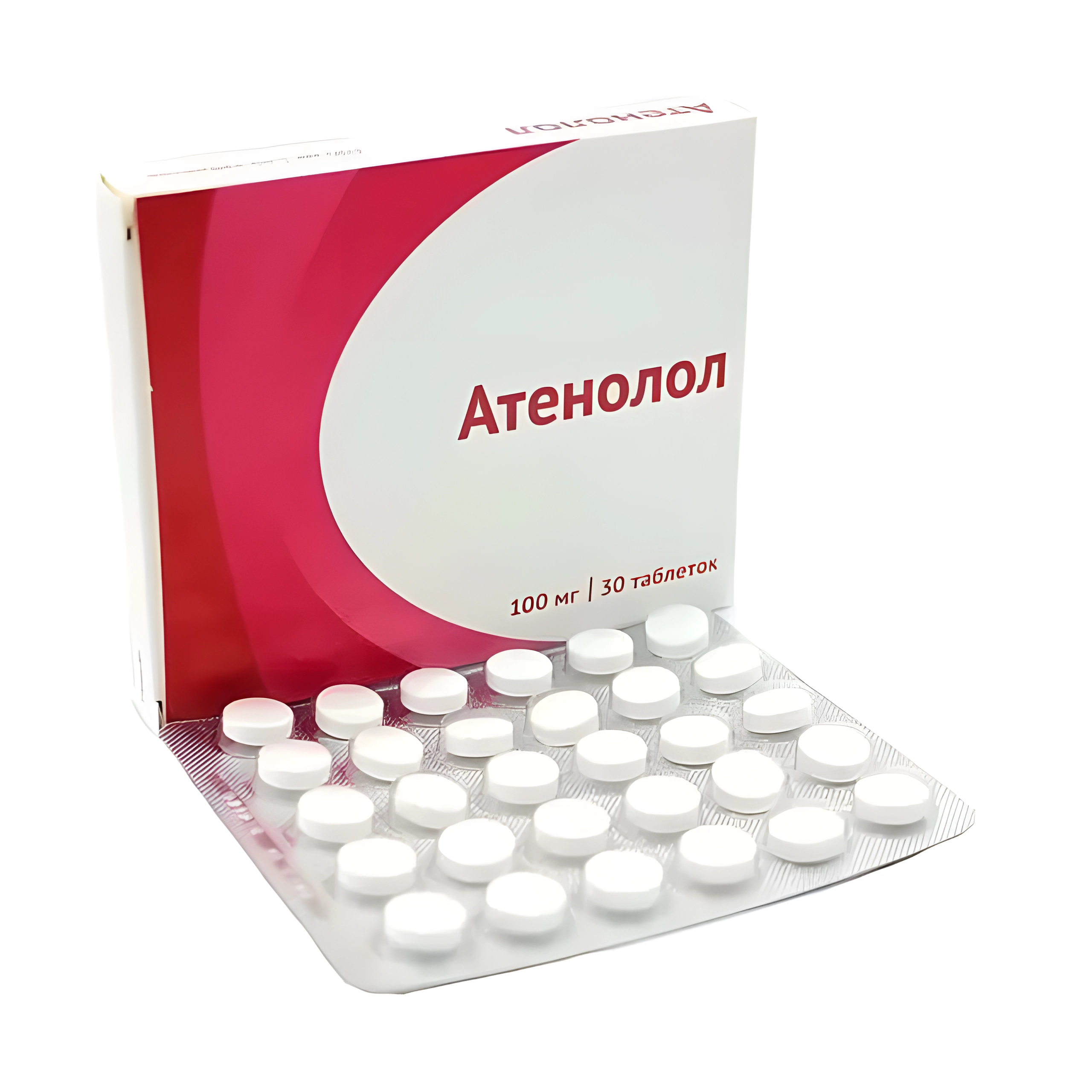 Атенолол таб. п.п.о. 100мг №30