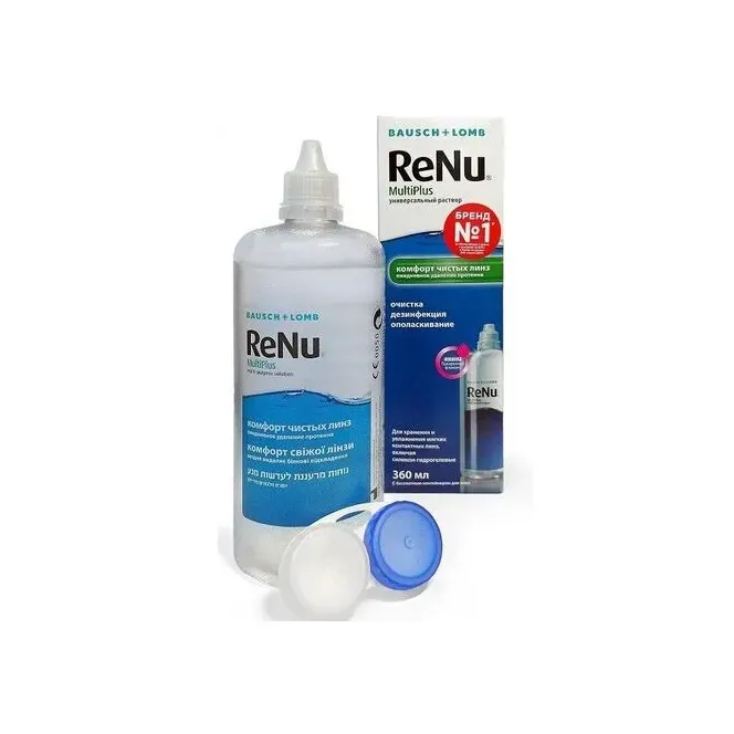 Р-р д/ухода за контактными линзами Реню мультиплюс 360мл  (+контейнер)