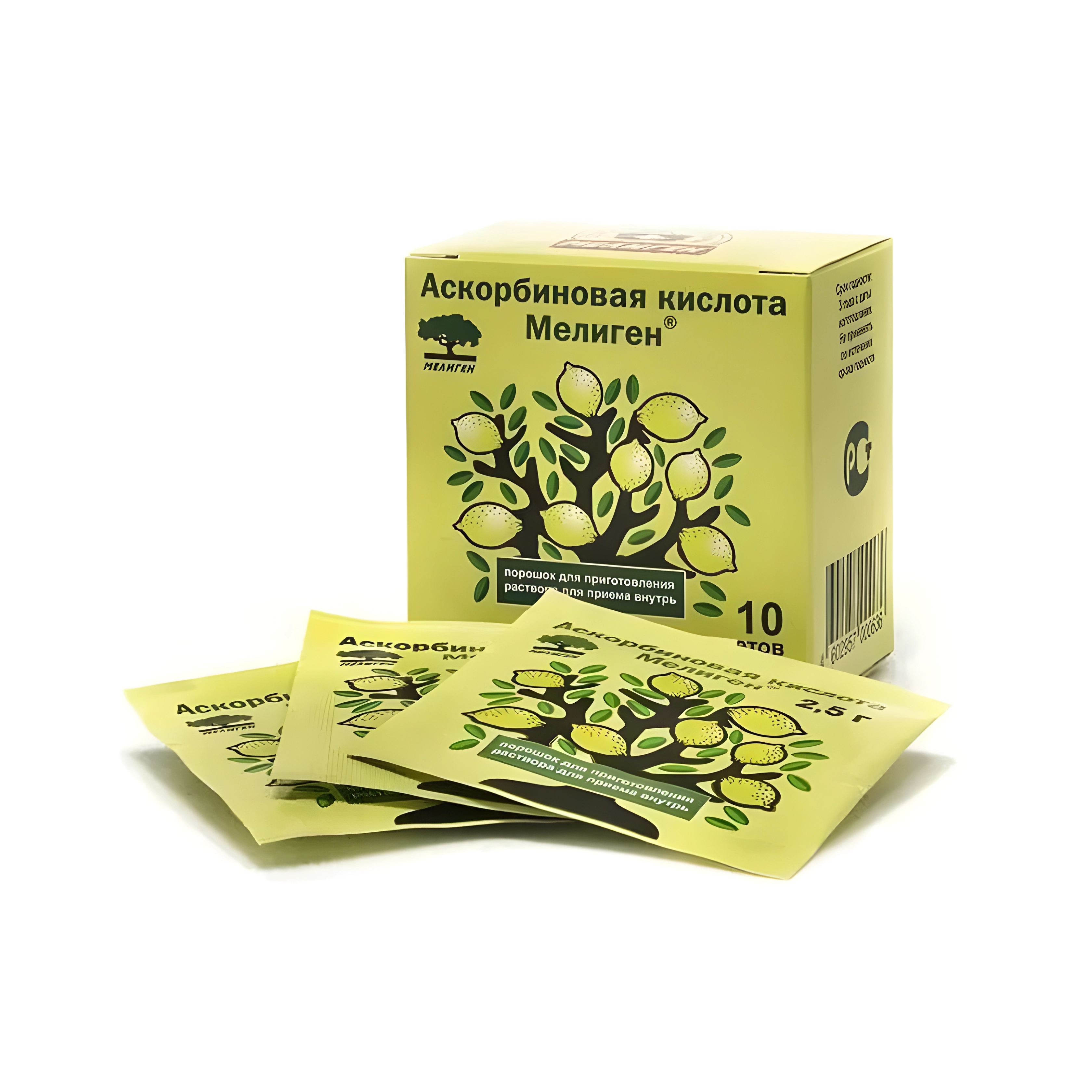 Аскорбиновая к-та бад пор. 2,5г №10