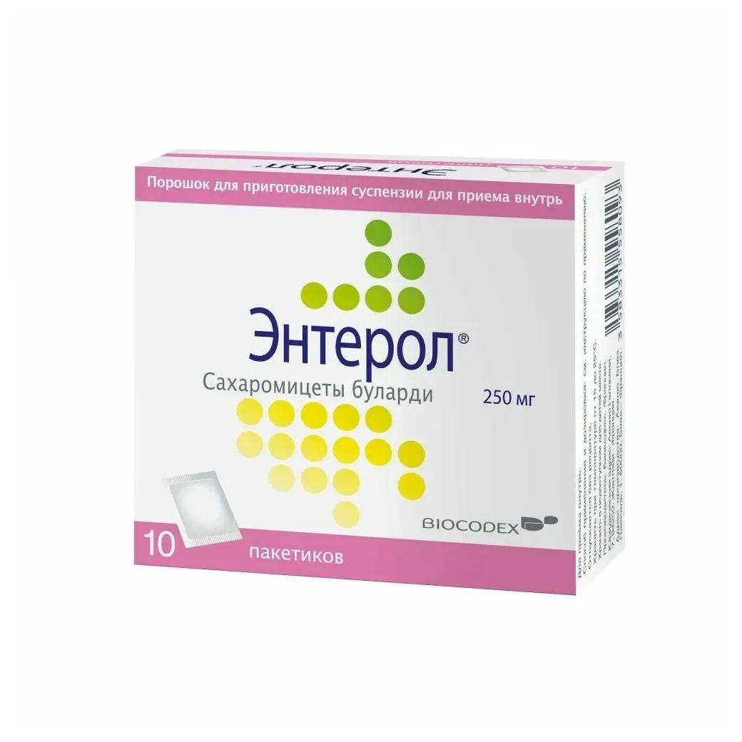 Энтерол пор. д/сусп.внутр. 250мг №10
