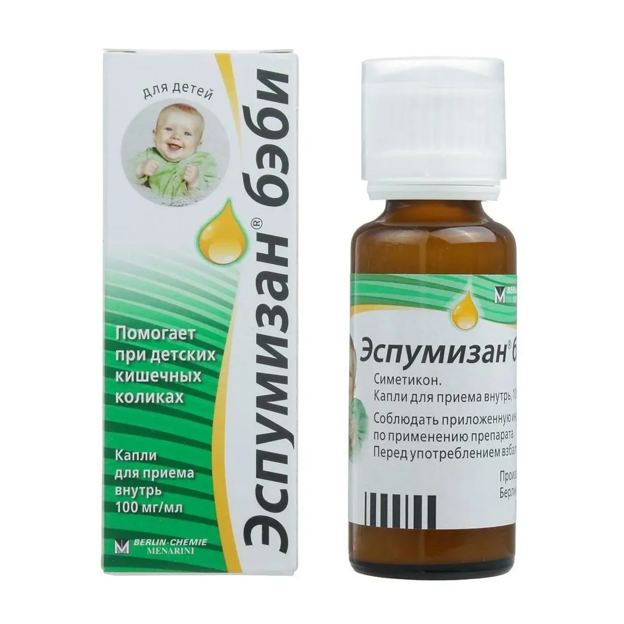 Эспумизан беби капли внутр. 100мг/мл 30мл №1
