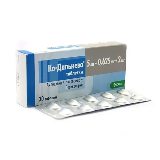 Ко-дальнева® таб. 5мг+0,625мг+2мг №30