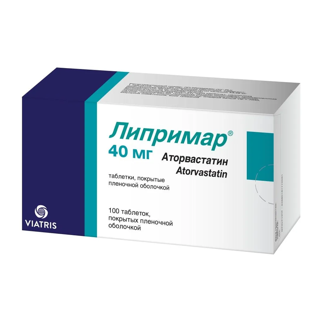 Липримар таб. п/о плен. 40мг №100