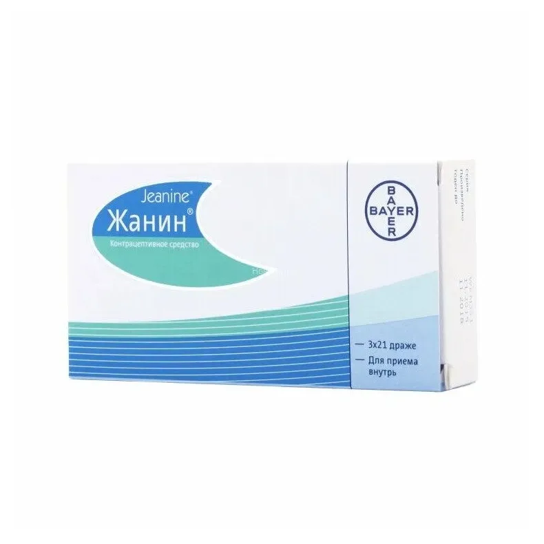 Жанин табл п/о 2 мг +0,03 мг х63 ^