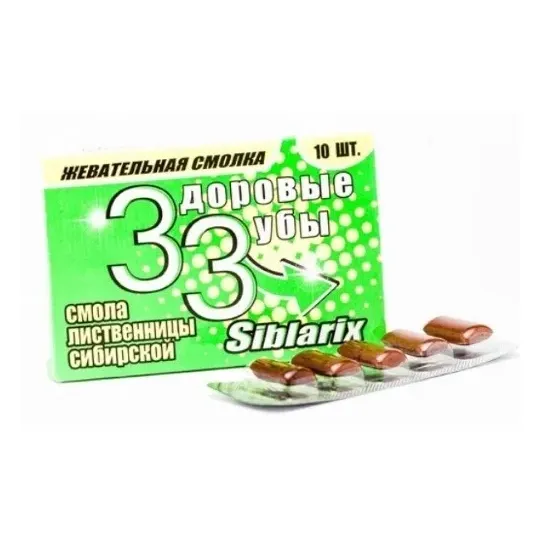 Жевательная смолка siblarix здоровые зубы n10 табл по 1,0г