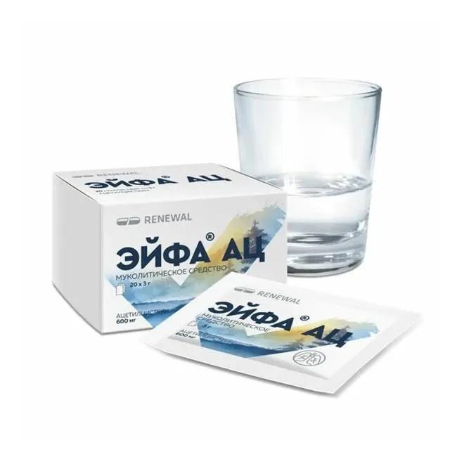 Эйфа ац 0,6 n20 пакет-саше гранулы д/пригот р-ра д/приема внутрь