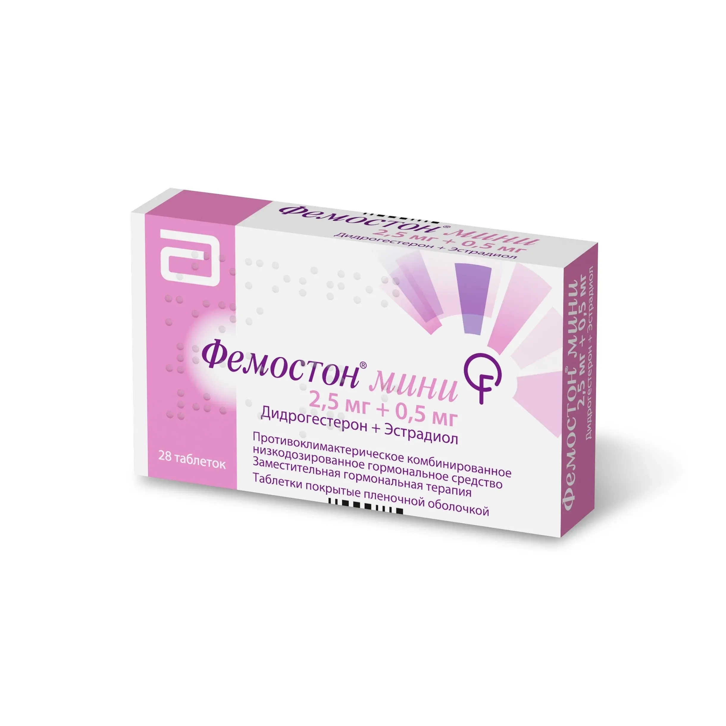 Фемостон мини таб. п.п.о. 2,5мг+0,5мг №28