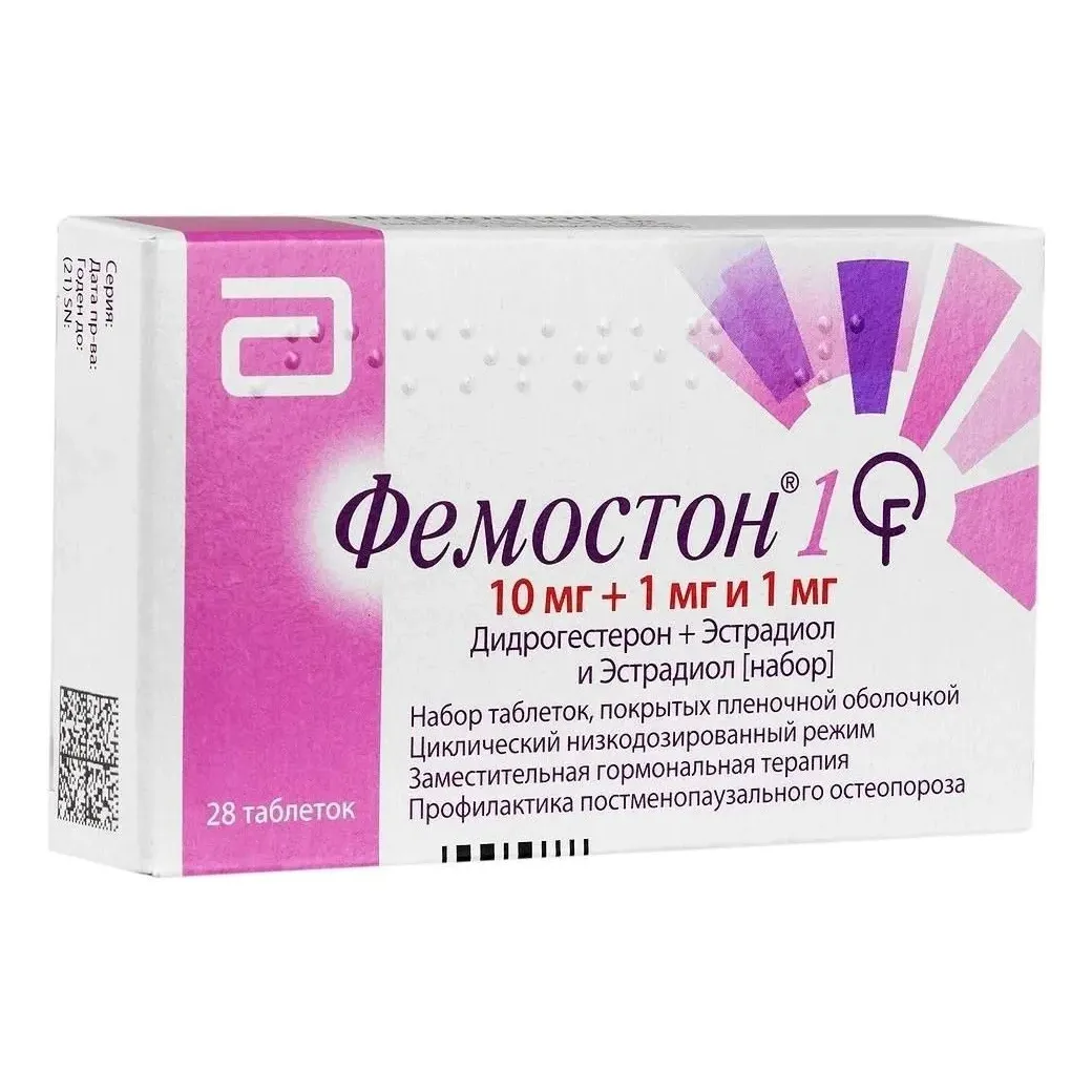 Фемостон 1 таб. п.п.о. №28