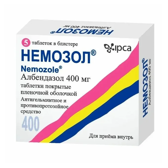 Немозол таб. п.п.о. 400мг №5