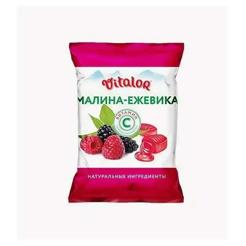 Виталор леденцы на основе трав вит С-малина-ежевика 60г