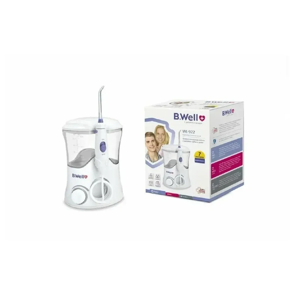 Ирригатор полости рта Би-велл WI-922 с принадлежностями  (7 насадок-10 режимов мощности)
