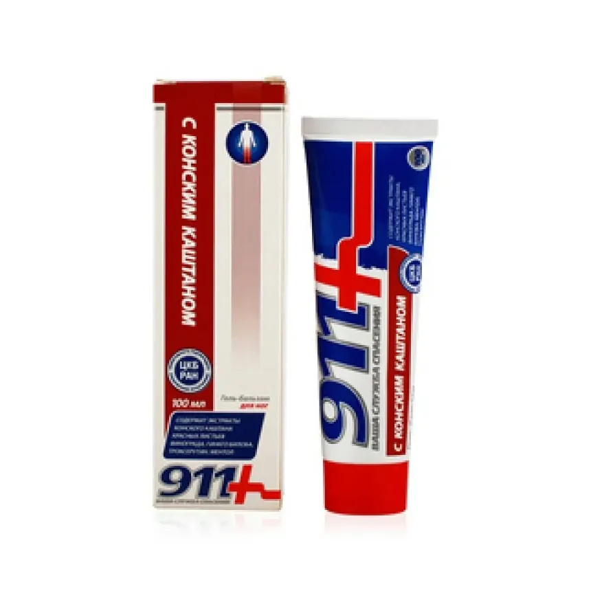 911 экстренная помощь гель-бальзам конский каштан 100мл