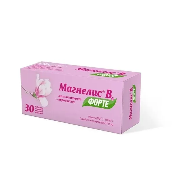 Магнелис B6 форте таб. п.п.о. 100мг+10мг №30
