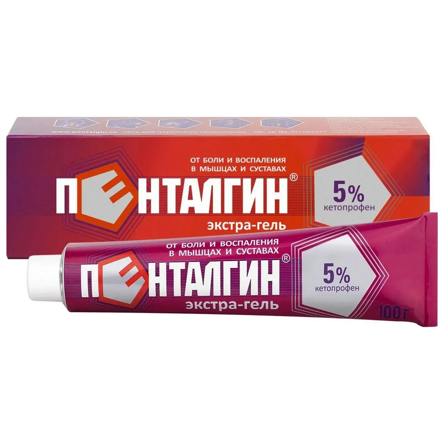 Пенталгин экстра-гель 5% 100г №1