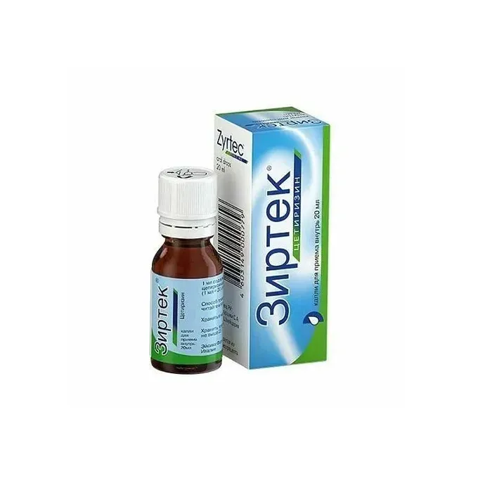Зиртек капли внутр. 10мг/мл 20мл №1