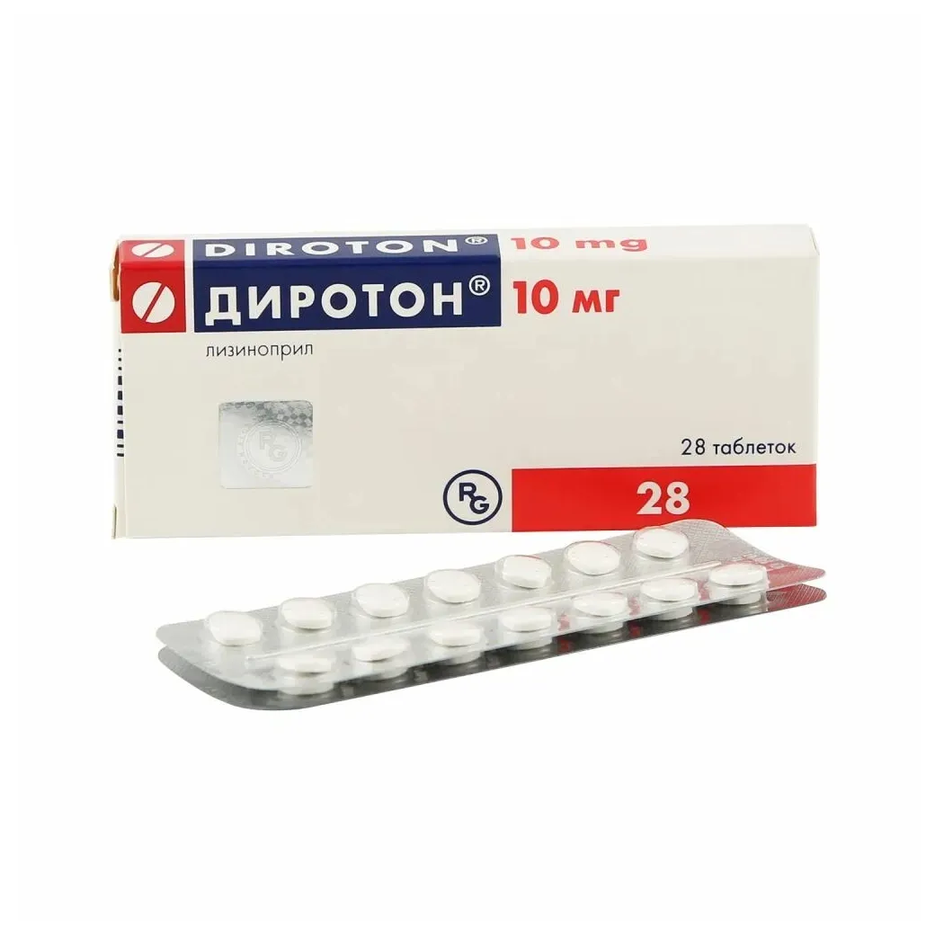 Диротон таб. 10мг №28